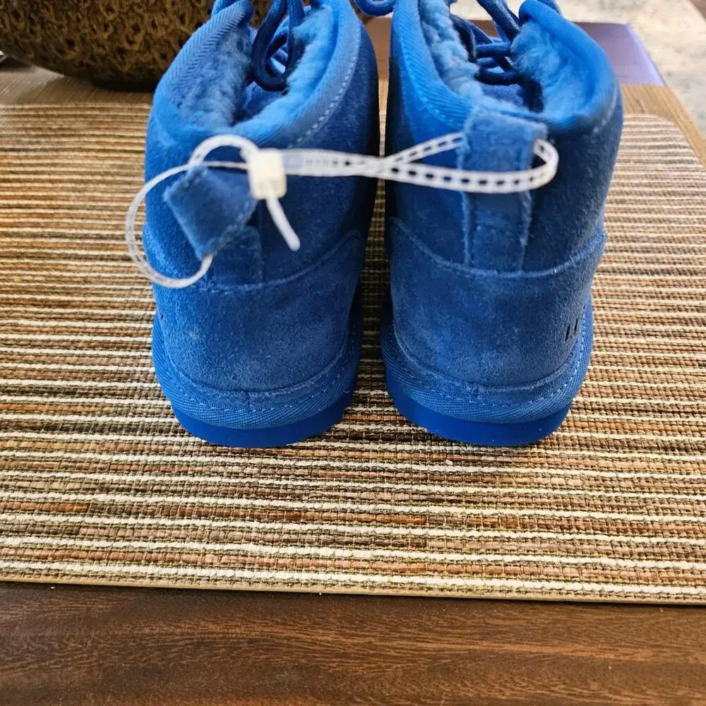 Ugg blue suede ankle boots